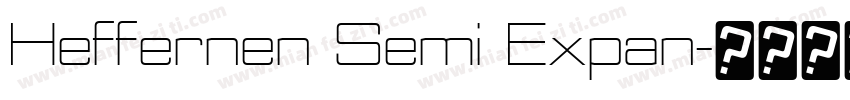 Heffernen Semi Expan字体转换